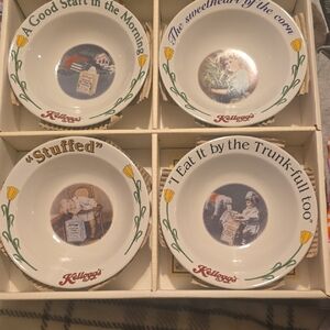 Kellogg's Vintage Cereal Bowls Set